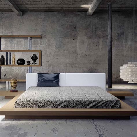 modern minimalist platform bed